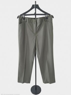 NWT Relativity Olive Green Women's Straight-Leg Dress Pants
